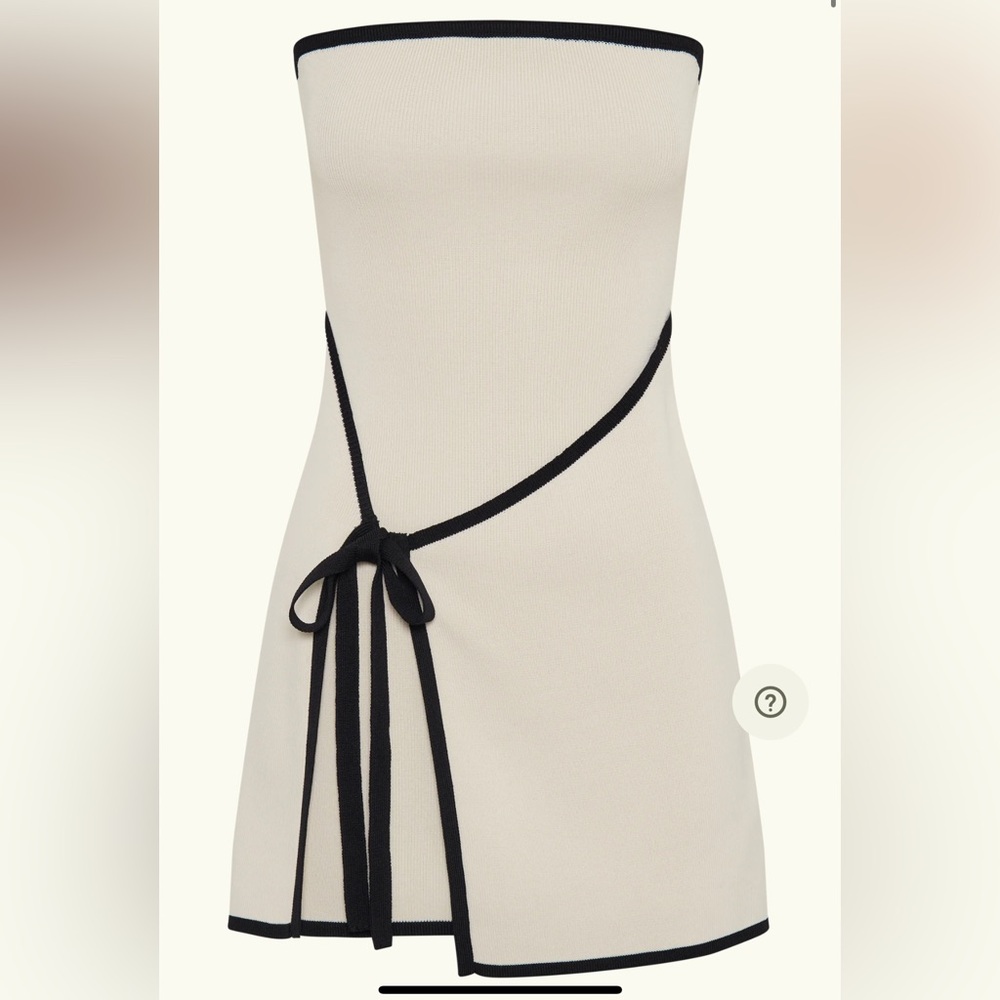 Meshki Rian Strapless Knit Mini Dress - Cream - Picture 3 of 7